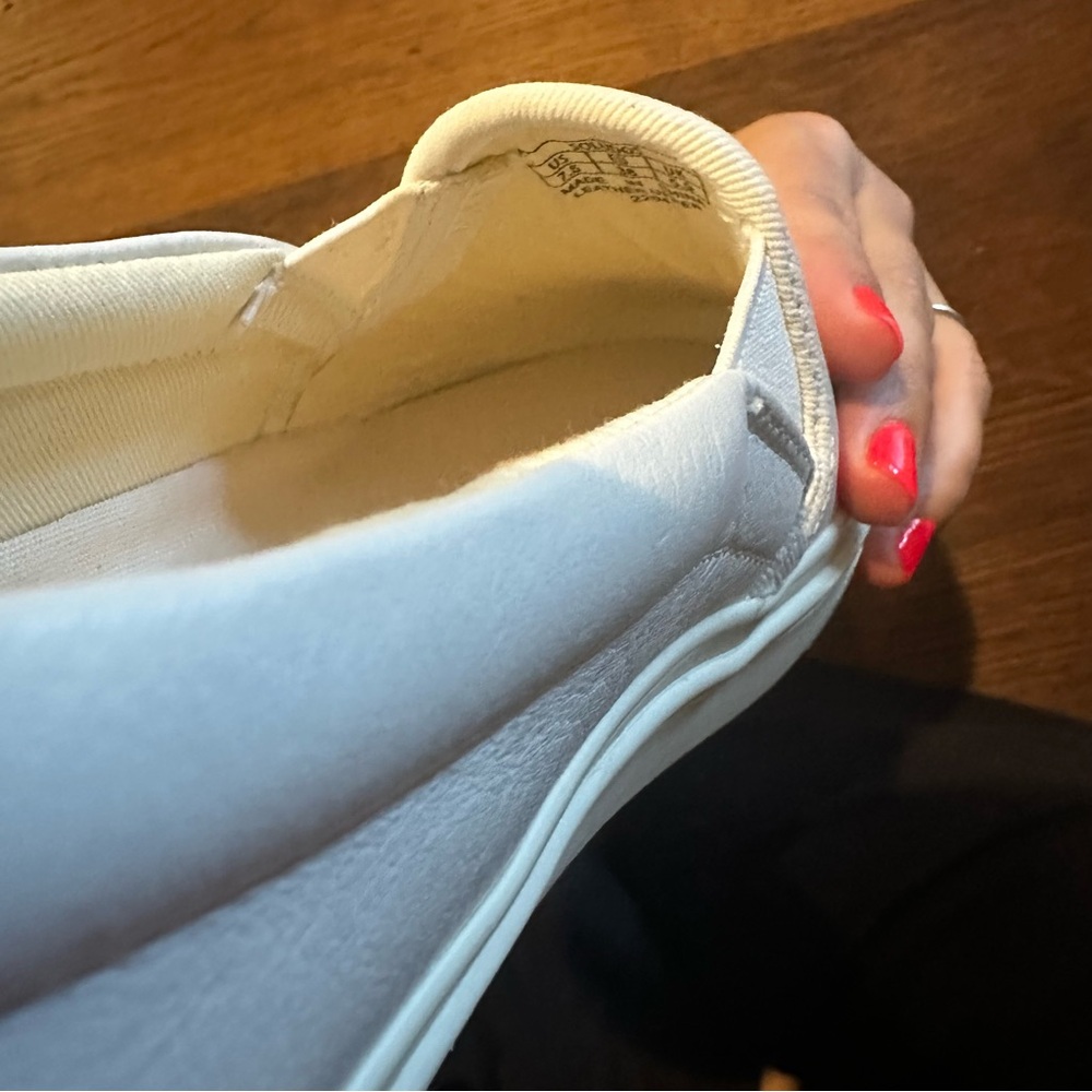Soludos Cream Slip-On Platform Sneakers NWOT - Picture 3 of 7